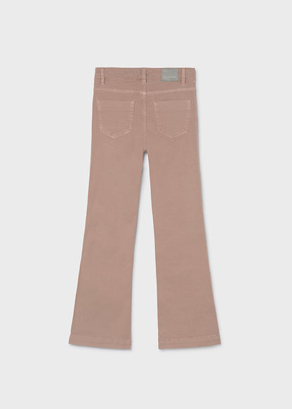 Pantalón flare sarga chica