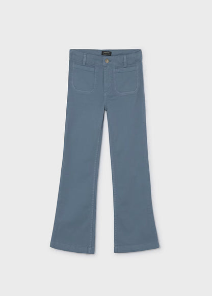 Pantalón flare sarga chica