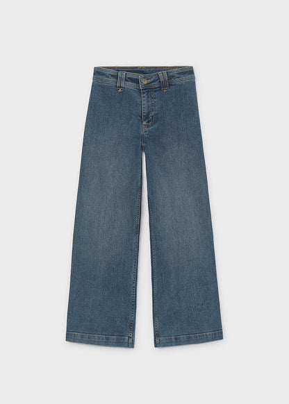 Pantalón vaquero wide leg chica