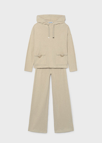 Conjunto pantalón y sudadera capucha chica