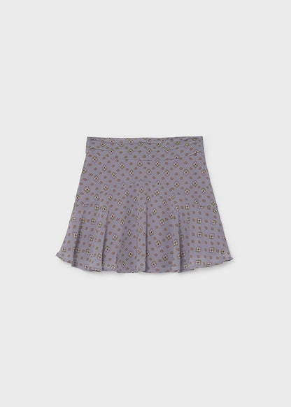 Falda gasa estampada chica