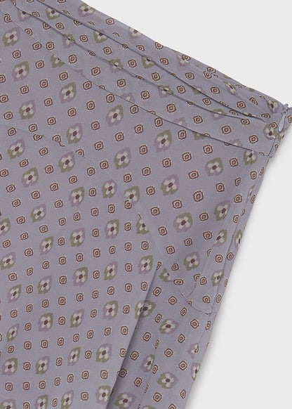 Falda gasa estampada chica