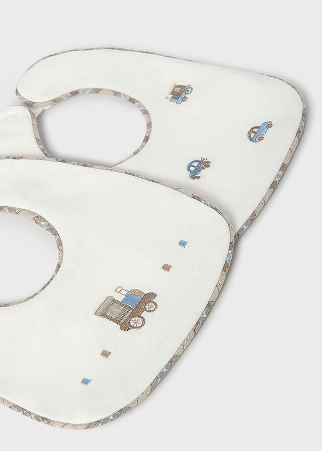 Set 2 baberos impermeables bebé