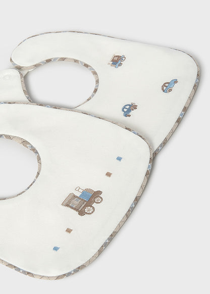 Set 2 baberos impermeables bebé