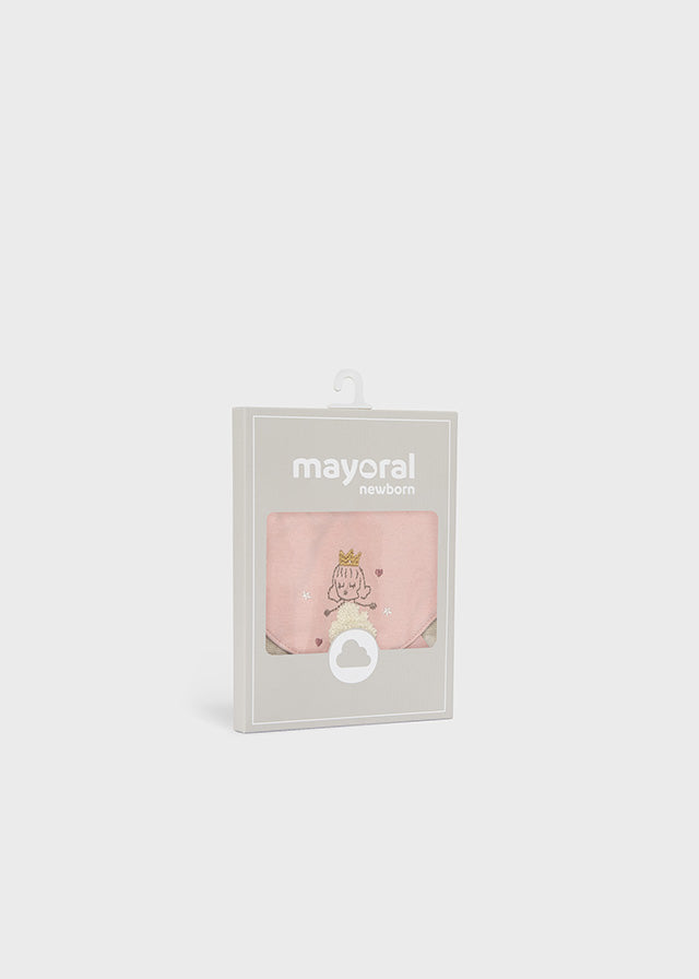 Set 2 baberos impermeables con cinta para chupete bebé Rosa baby – Mayoral, foto 3