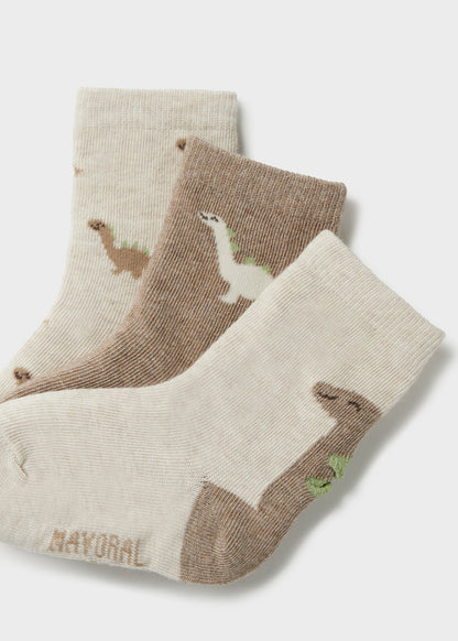 Set 3 calcetines animalitos bebé
