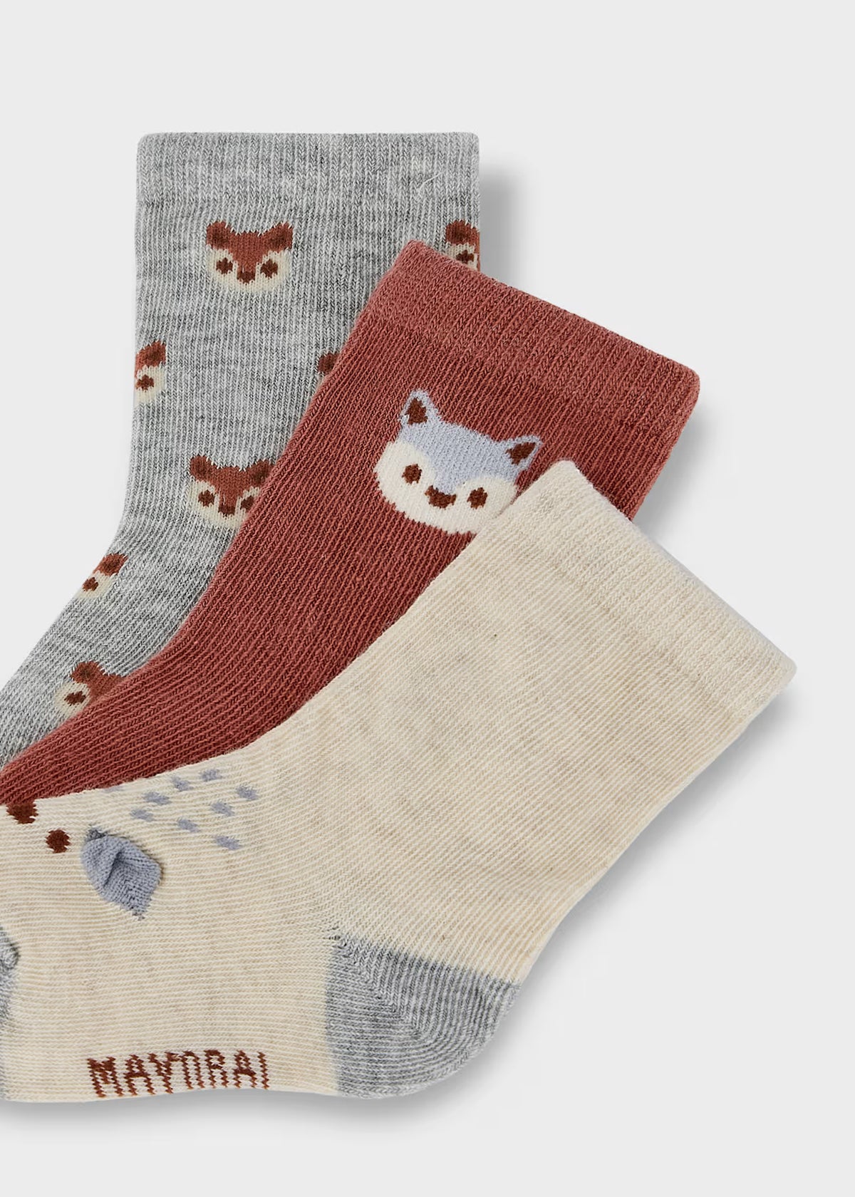 Set 3 calcetines animalitos bebé