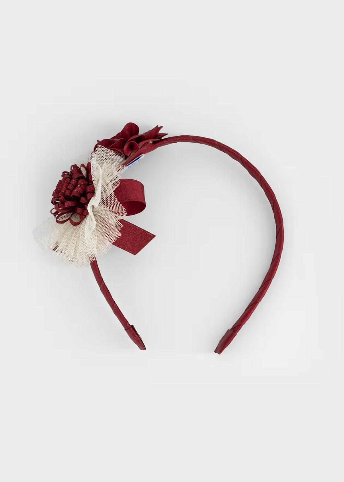 Diadema ceremonia flor y lazo bebé Rojo – Mayoral, foto 2