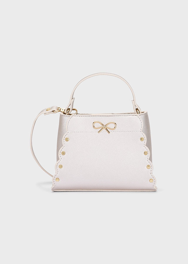 Bolso polipiel lazo niña Champagne – Mayoral, foto 1