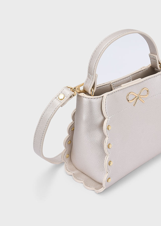 Bolso polipiel lazo niña Champagne – Mayoral, foto 2