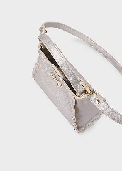 Bolso polipiel lazo niña Champagne – Mayoral, foto 3
