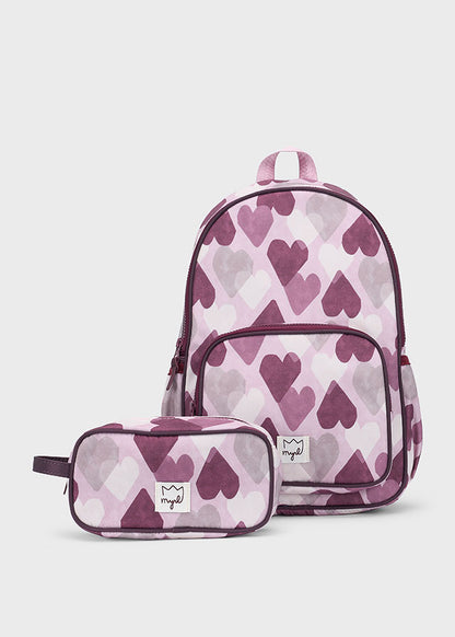 Mochila con estuche niña