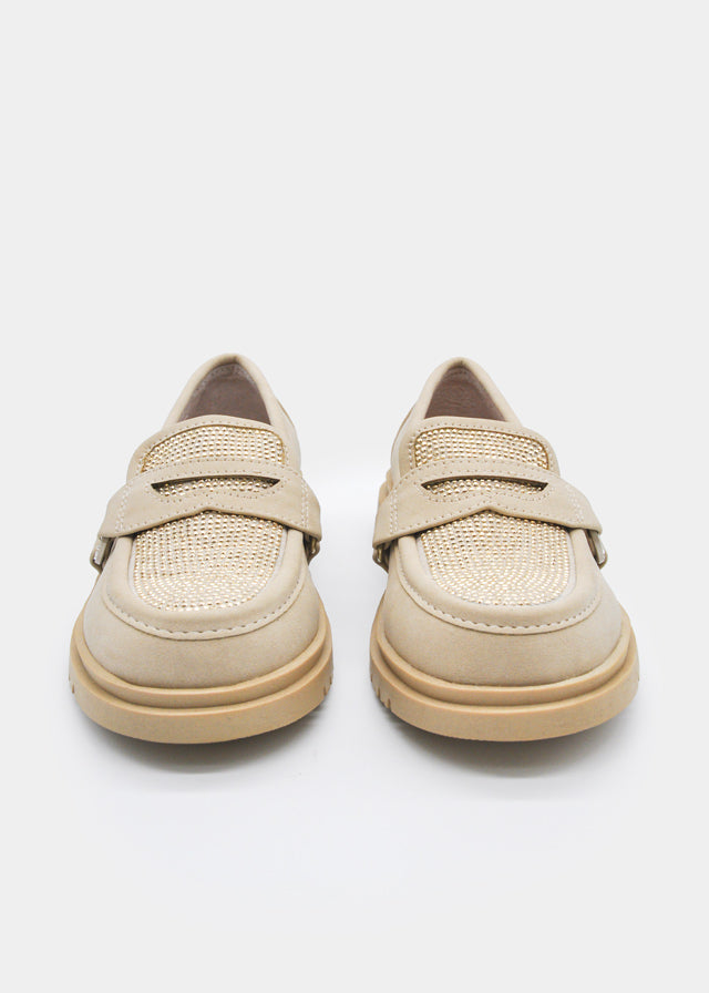 Mocasín brillos niña Beige – Mayoral, foto 2