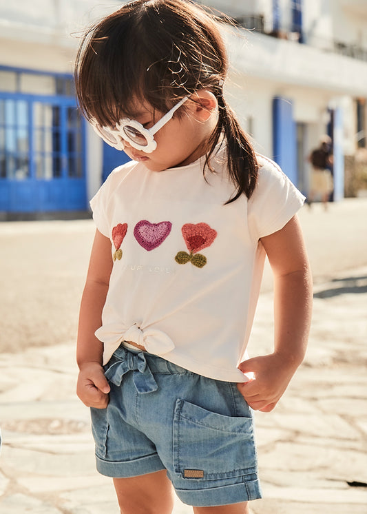 Pantalón corto bebé niña