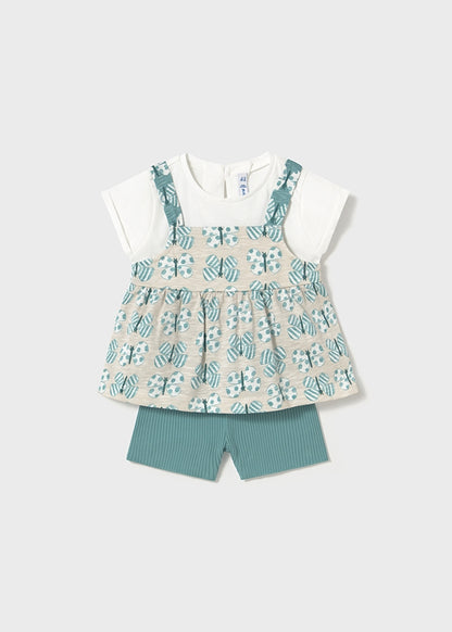 Conjunto short ciclista bebé niña