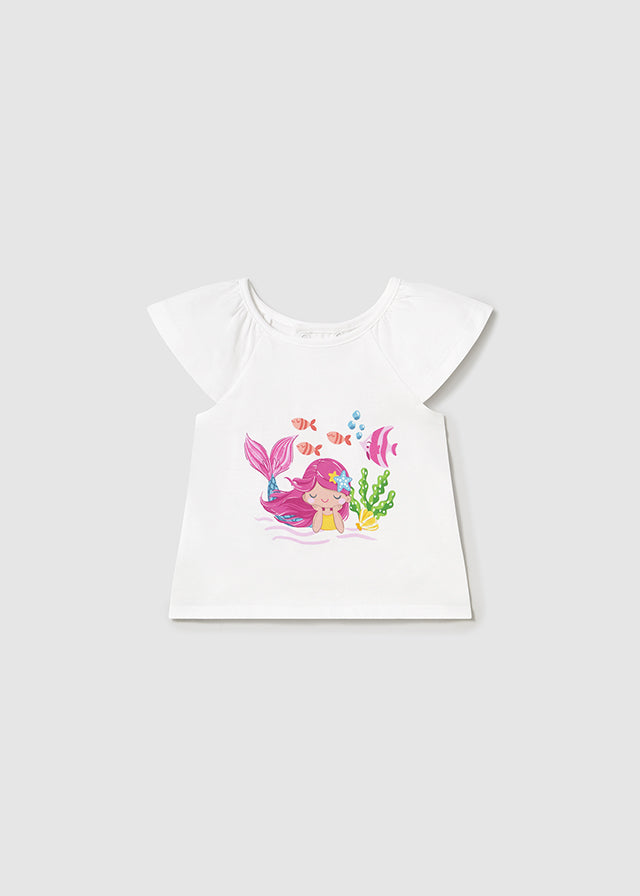 Conjunto short 2 camisetas bebé niña