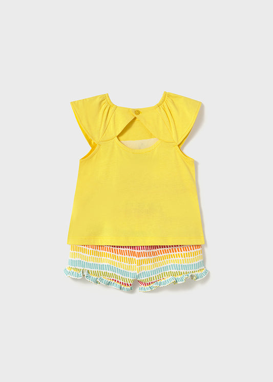 Conjunto short estampado bebé niña