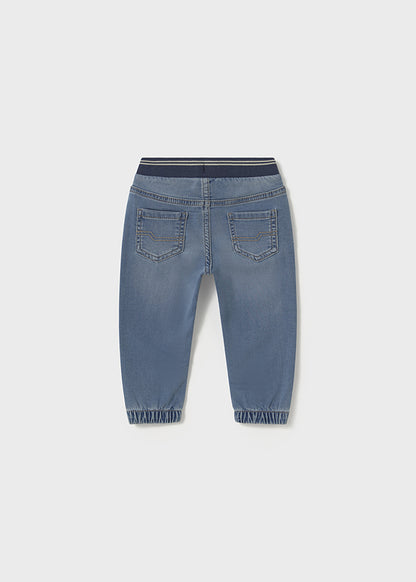 Pantalón soft denim jogger bebé niño
