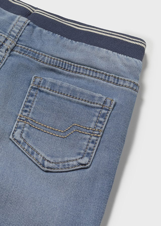 Pantalón soft denim jogger bebé niño