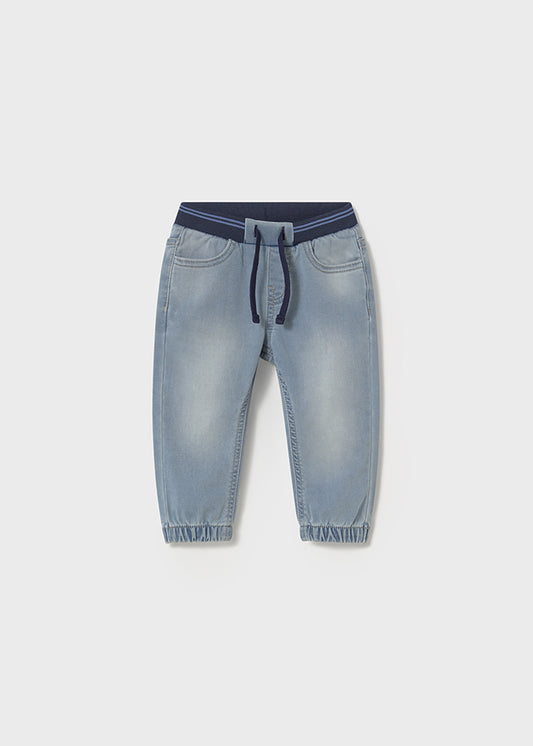 Pantalón soft denim jogger bebé niño