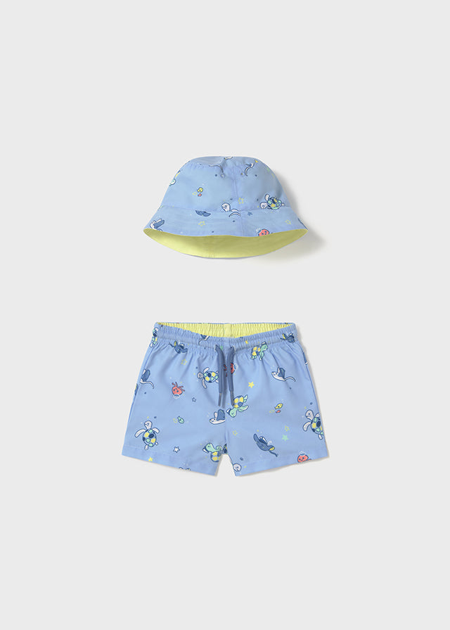Conjunto bañador con bucket bebé niño