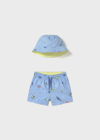 Conjunto bañador con bucket bebé niño