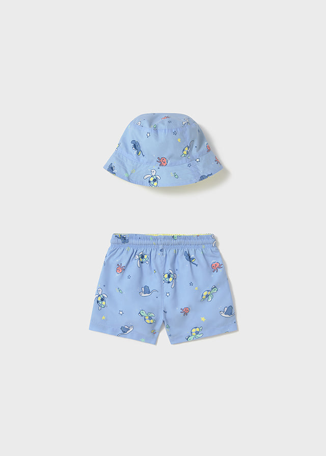 Conjunto bañador con bucket bebé niño