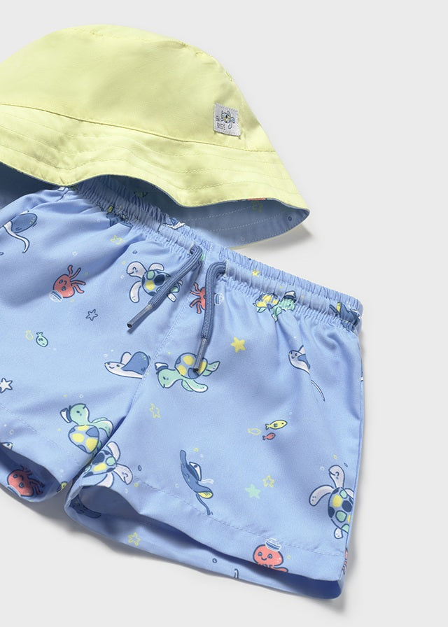 Conjunto bañador con bucket bebé niño