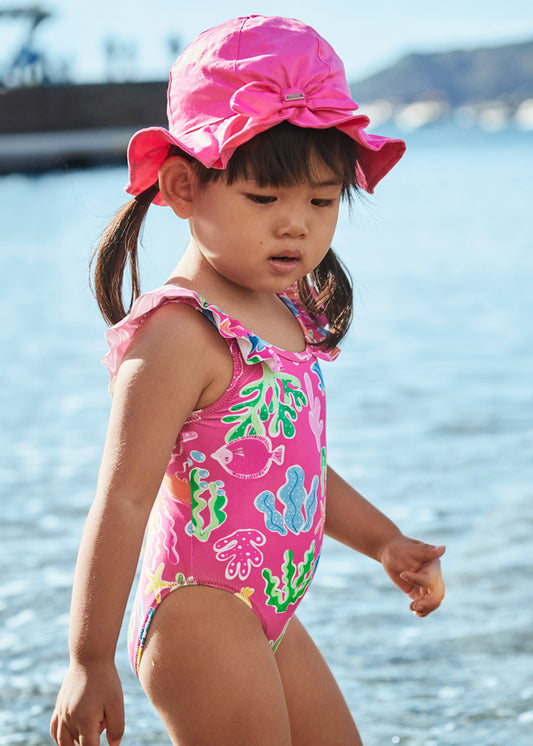Bañador estampado bebé niña