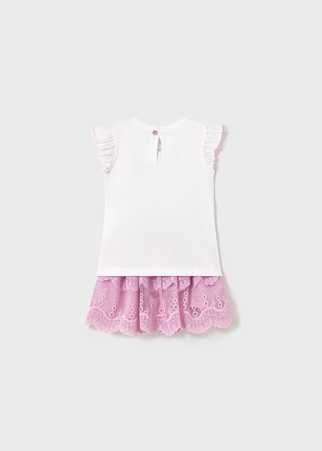 Conjunto falda tul y camiseta bebé