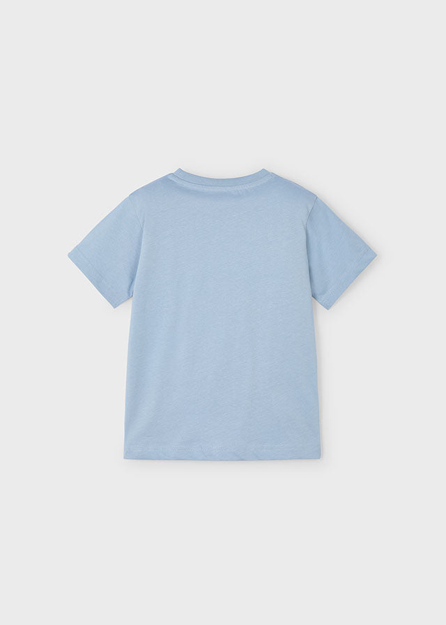 Camiseta letra relieve niño