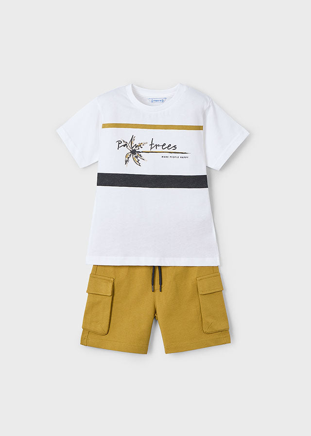 Conjunto punto bermuda cargo niño