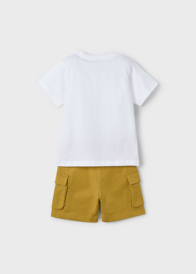 Conjunto punto bermuda cargo niño