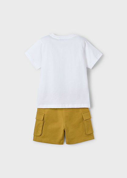 Conjunto punto bermuda cargo niño