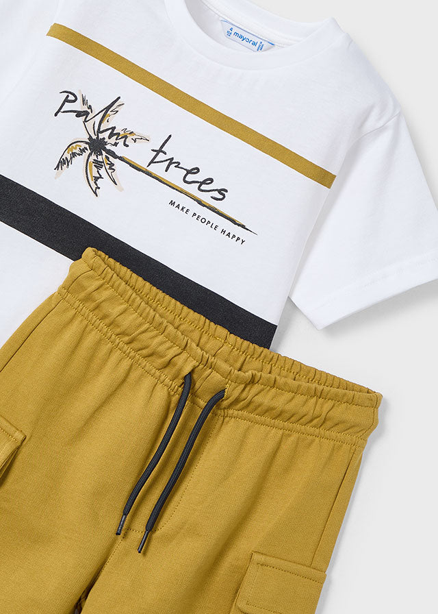 Conjunto punto bermuda cargo niño