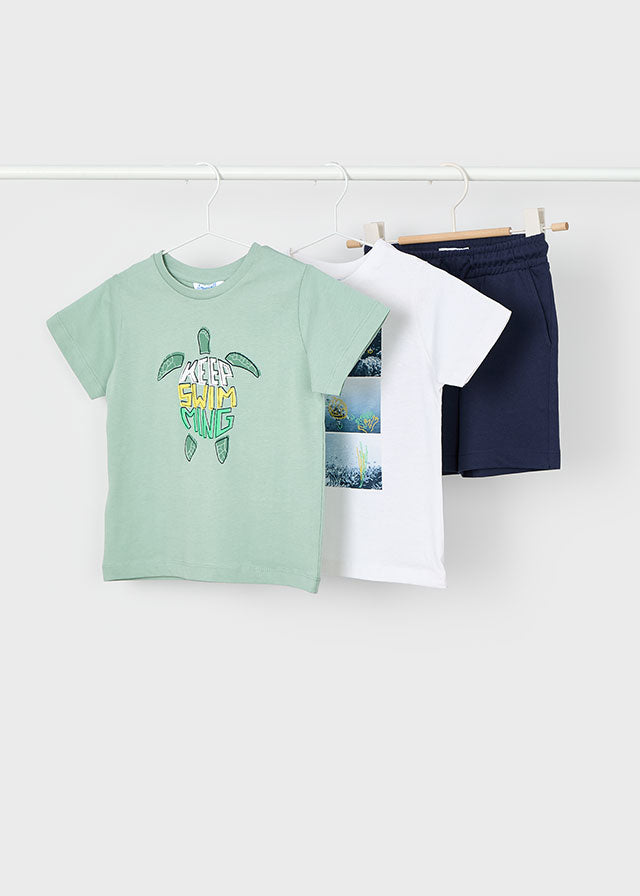 Conjunto punto 2 camisetas niño