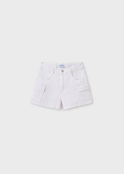 Pantalón corto cargo sarga chica