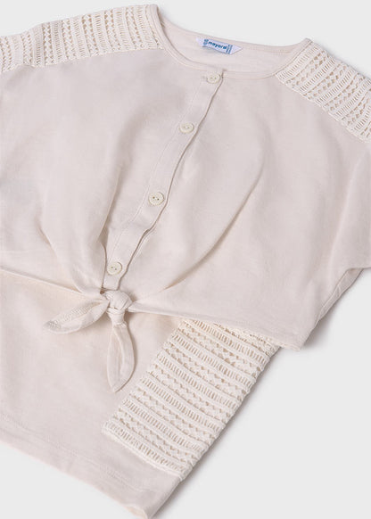 Conjunto short bolsillos chica