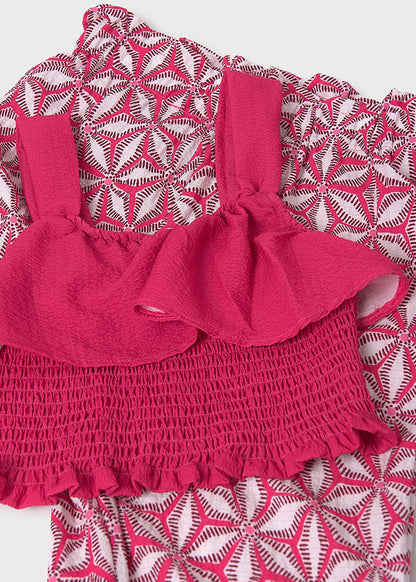 Conjunto pantalón largo estampado chica