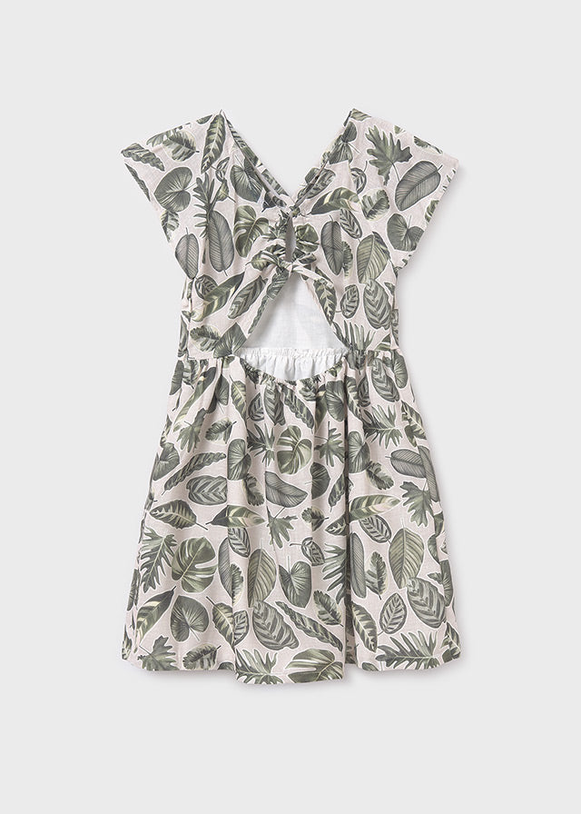 Vestido estampado espalda chica