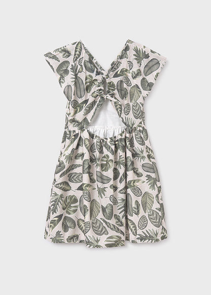Vestido estampado espalda chica