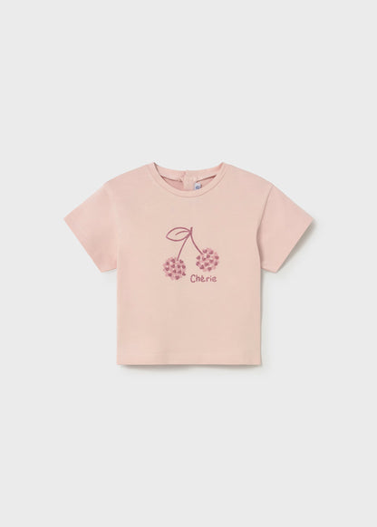 Camiseta cereza básica bebé