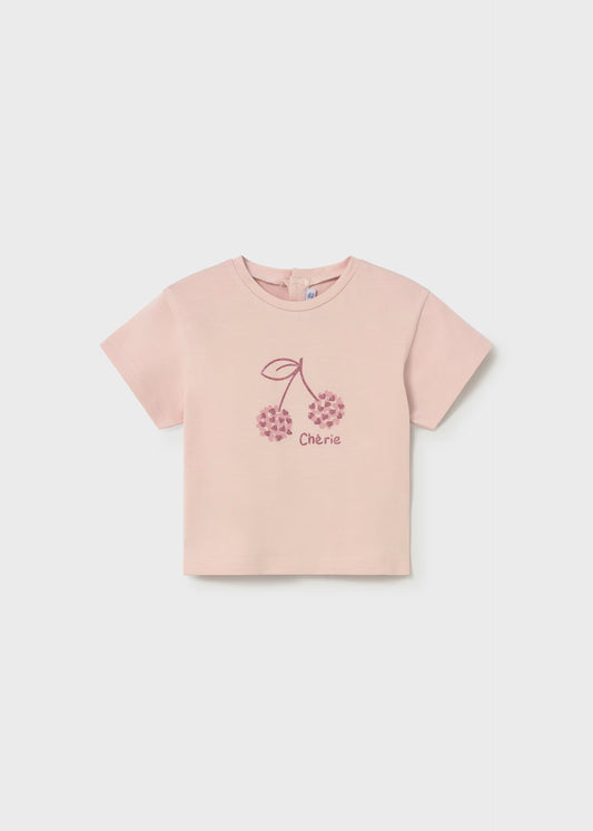 Camiseta cereza básica bebé