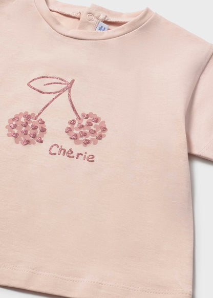 Camiseta cereza básica bebé