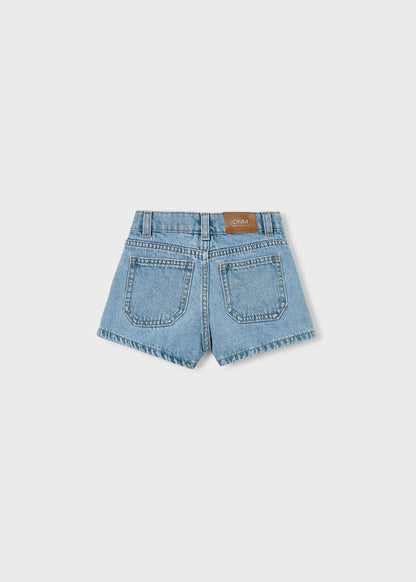 Pantalón corto vaquero básico niña