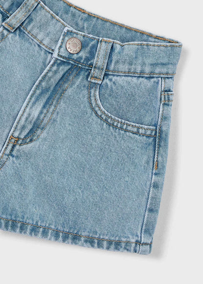 Pantalón corto vaquero básico niña