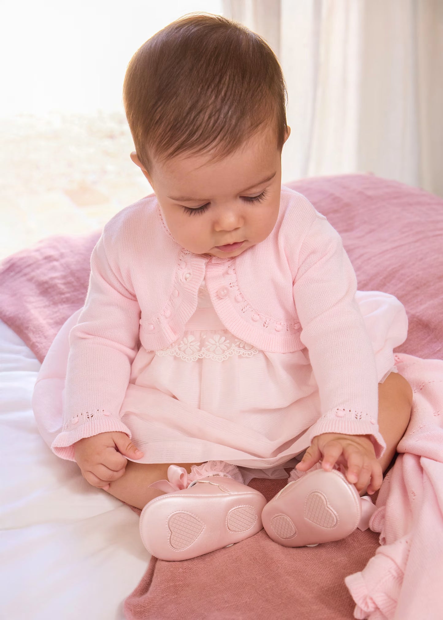 Rebeca tricot básica recién nacida