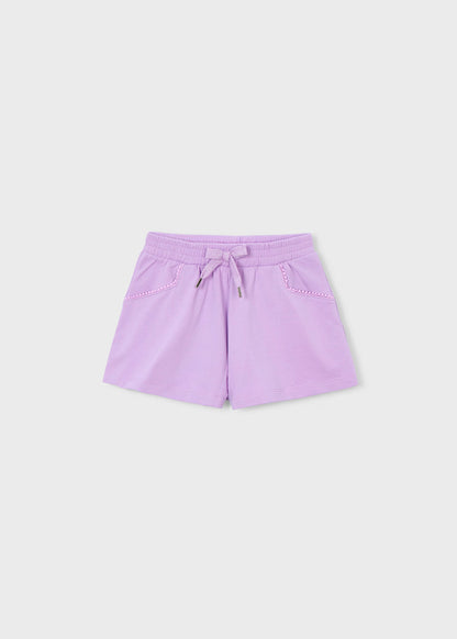 Pantalón corto de chándal básico niña