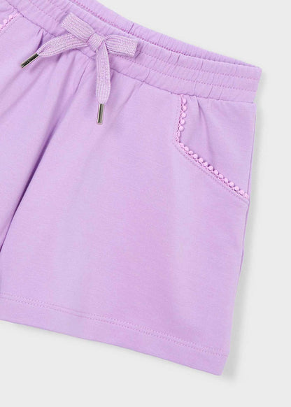 Pantalón corto de chándal básico niña