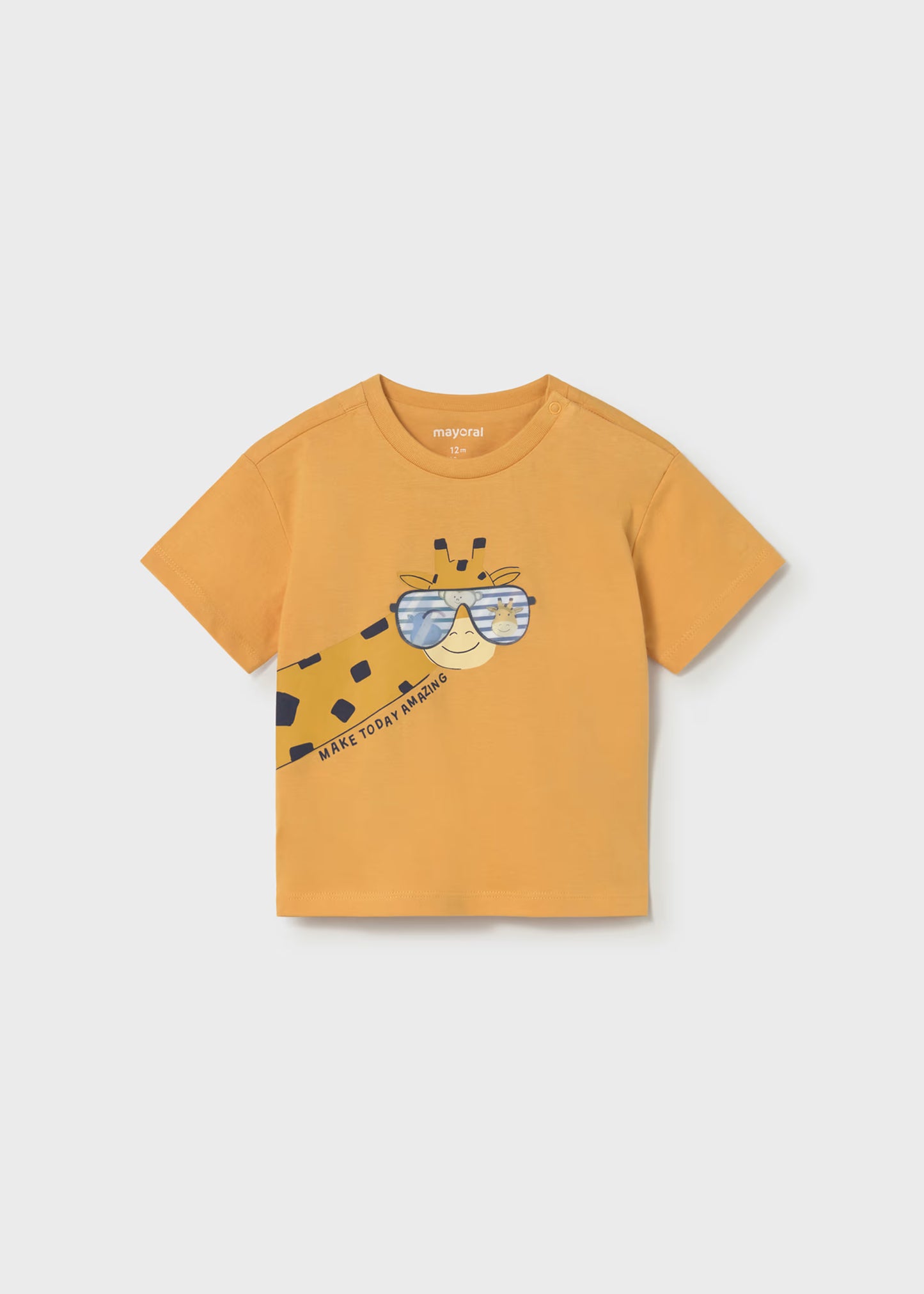 Camiseta interactiva jirafa bebé